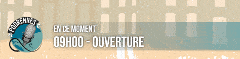 Bandeau d'affichage des informations en bas de l'écran